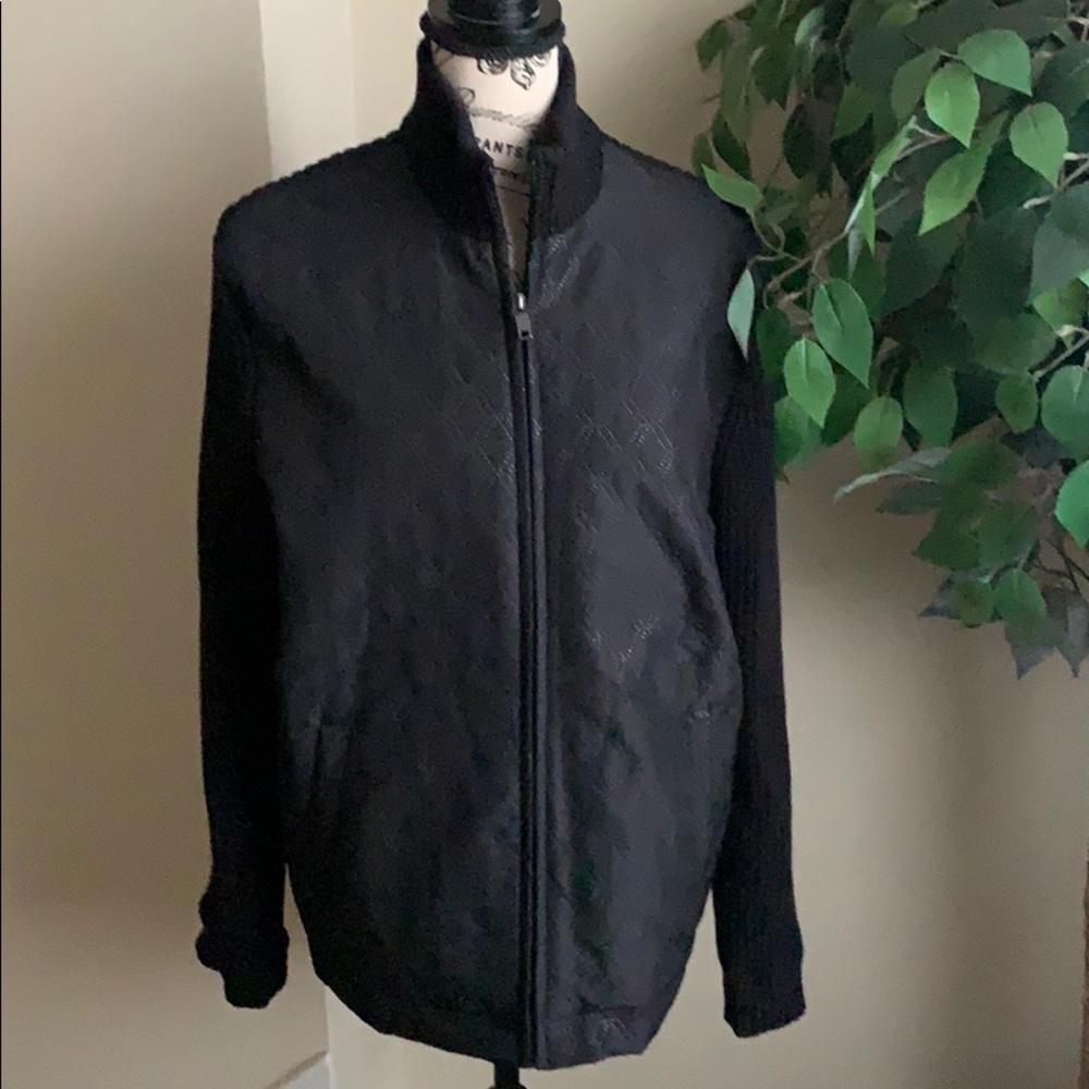 Alfani Sweater Jacket, Faux Fur Lining